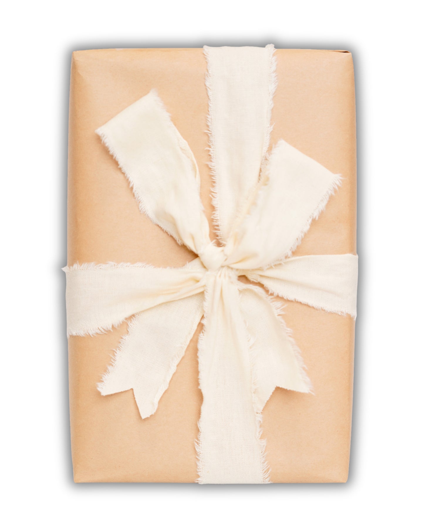 Gift Wrapping (Kraft Wrapping Paper & Ivory Bow)